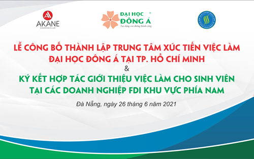 Thành lập Trung tâm xúc tiến việc làm Đại học Đông Á tại TP. Hồ Chí Minh